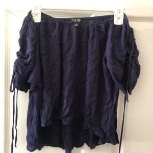 Navy off the shoulder top